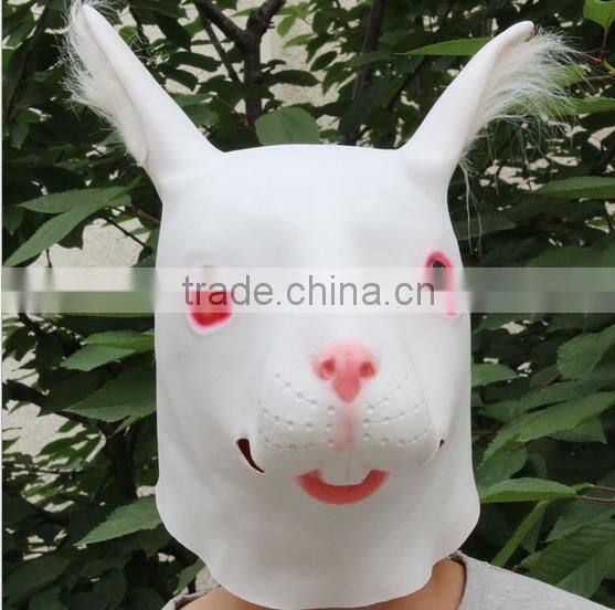 rabbit masks,Latex rabbit head masks for Halloween party Masquerade cosplay