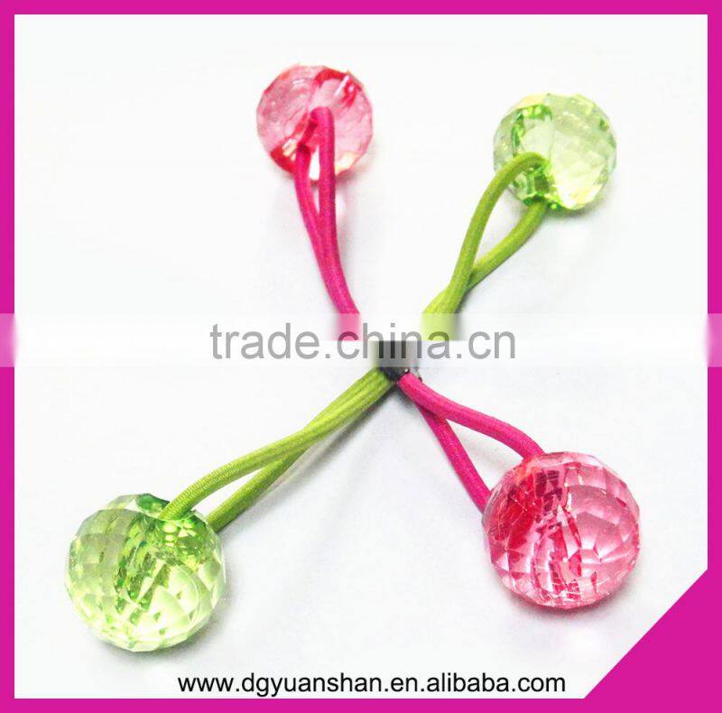 Acrylic ball decorate elastic hair band,hair accessories
