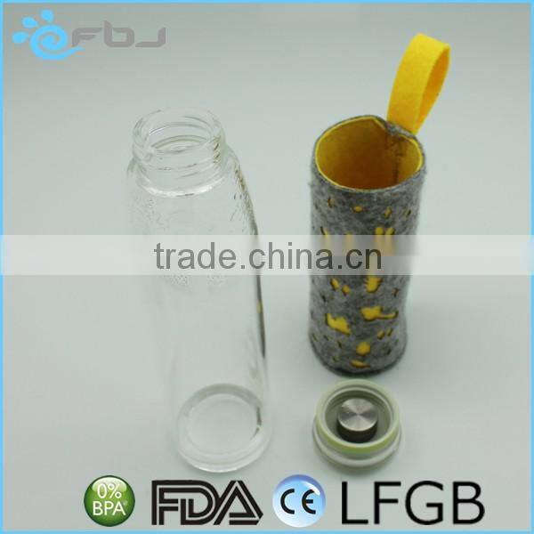 Wholesale 14oz Twist Cap Sealing Glass Bottles For Beverages .