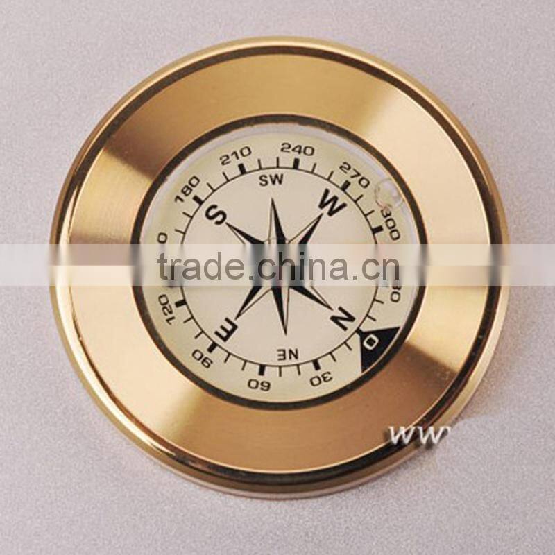 outdoor camping electroplated lensatic compass with night light