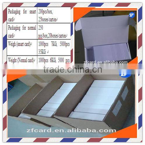 High quality customized design transparent pvc card