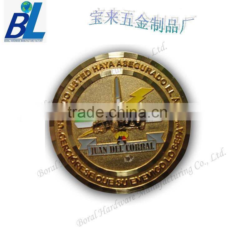 3D embossed zinc alloy antique coin