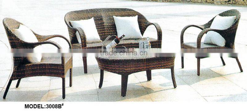 high quality garden rattan wicker sofa set