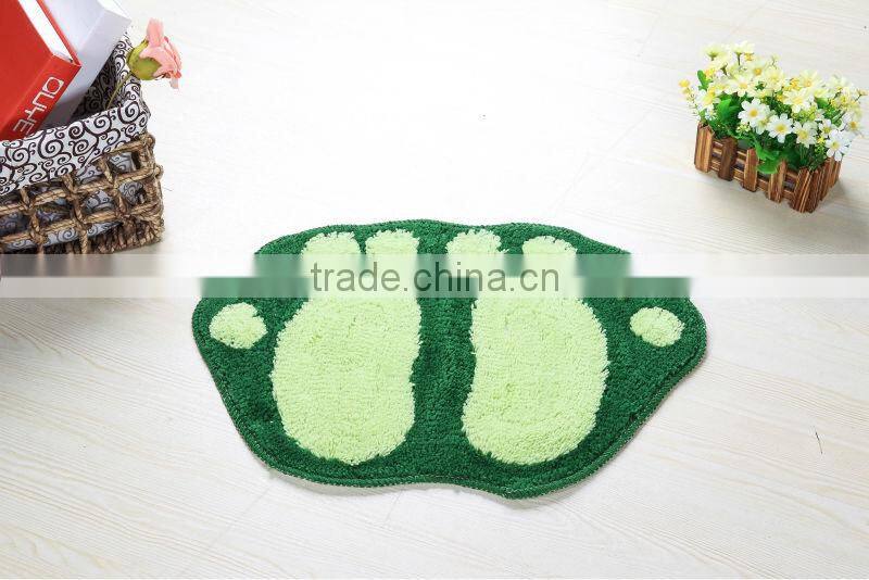 foot shape bath tufted mat/carpet