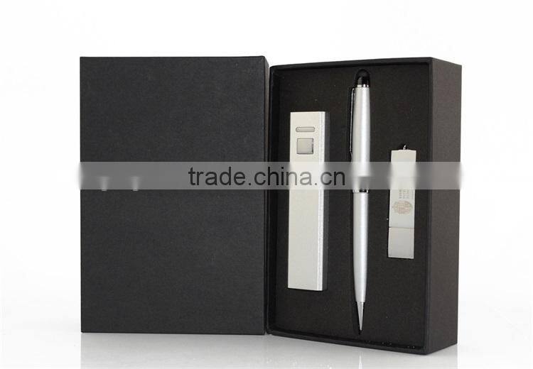 Promotional Power Bank /Screen Touch Pen /Pen Drive Business Travel Gift Set