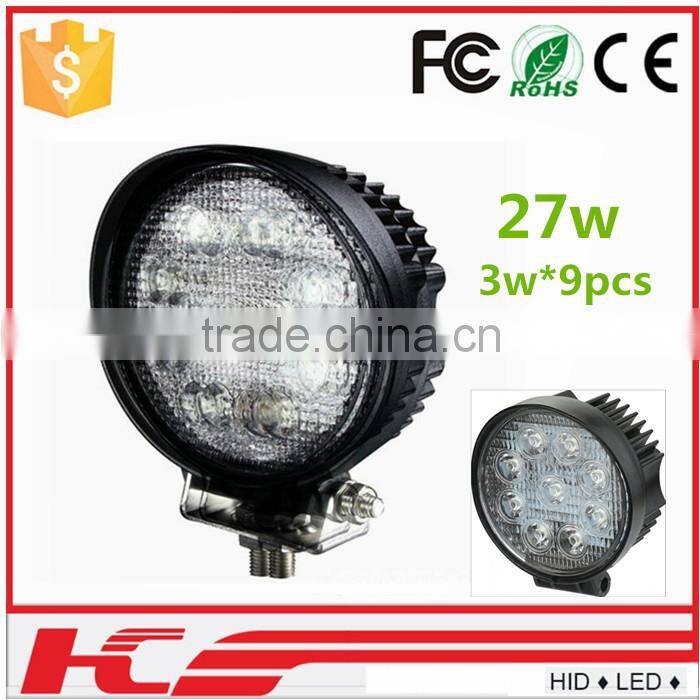 27w Round working lamp 30/60 degree spot beam LED work light