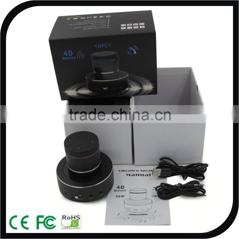 Latest NFC Vibration Speaker, 26W Power Vibration speaker, Bluetooth Vibrating Speaker 360