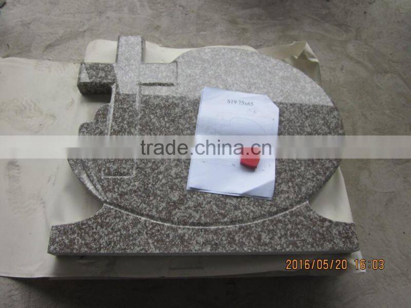 cheap G664 granite headstone design