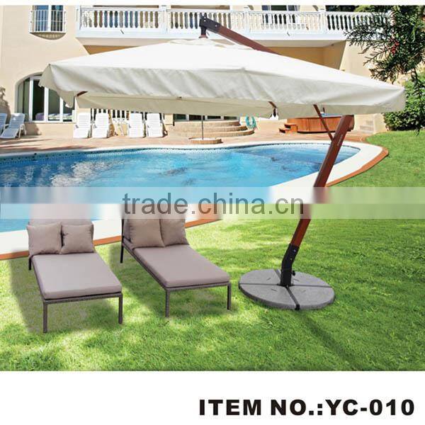 240 cm canopy uv polyester hanging umbrellas pool parasol