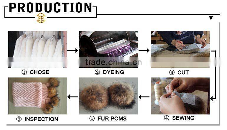 Fashion 2016 Genuine Rabbit Fur Knitted Women Scarf with Fur Trim Tassel
