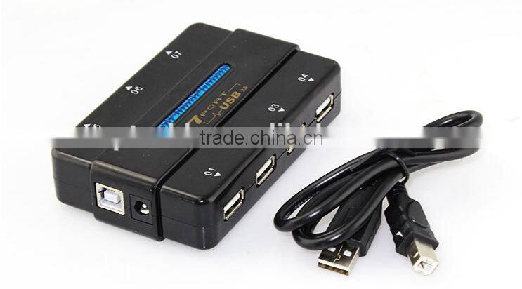 2014 new style 7 ports USB 2.0 HUB Dual Core High Speed