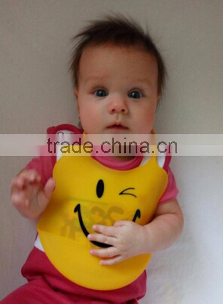 2016 new style silicone baby bib with string
