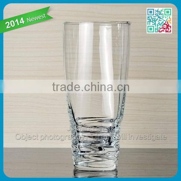 Hot sale unique style juice glass cup wholesale houseware drinking glass