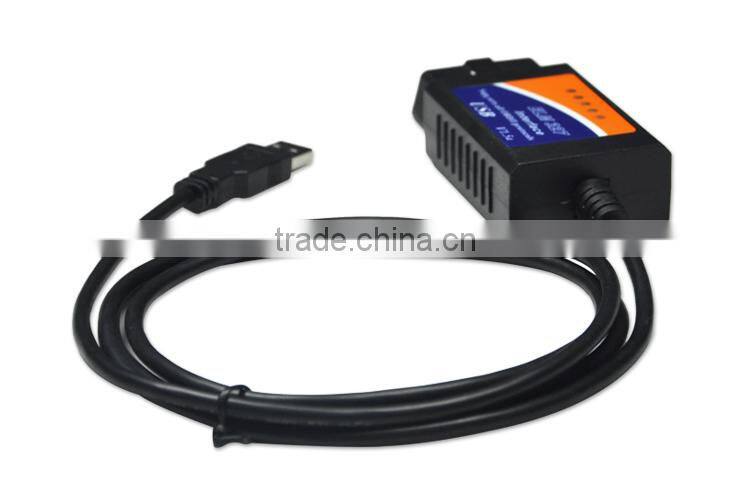 ELM327 USB , ELM327 V1.5 USB Diagnostic Scanner Auto Scanner OBD2 II Car Diagnostic Tool Auto Scan Tool Fast Shipping!