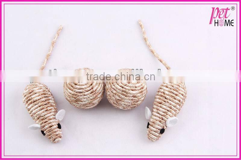 2013 band rope ball and mouse new cat toy