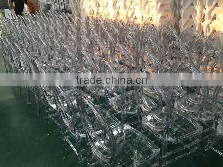 knock down polycarbonate white tiffany chair/chiavari chair