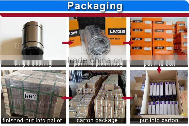 SI unit double seal linear bearing shaft 8mm LM8UU