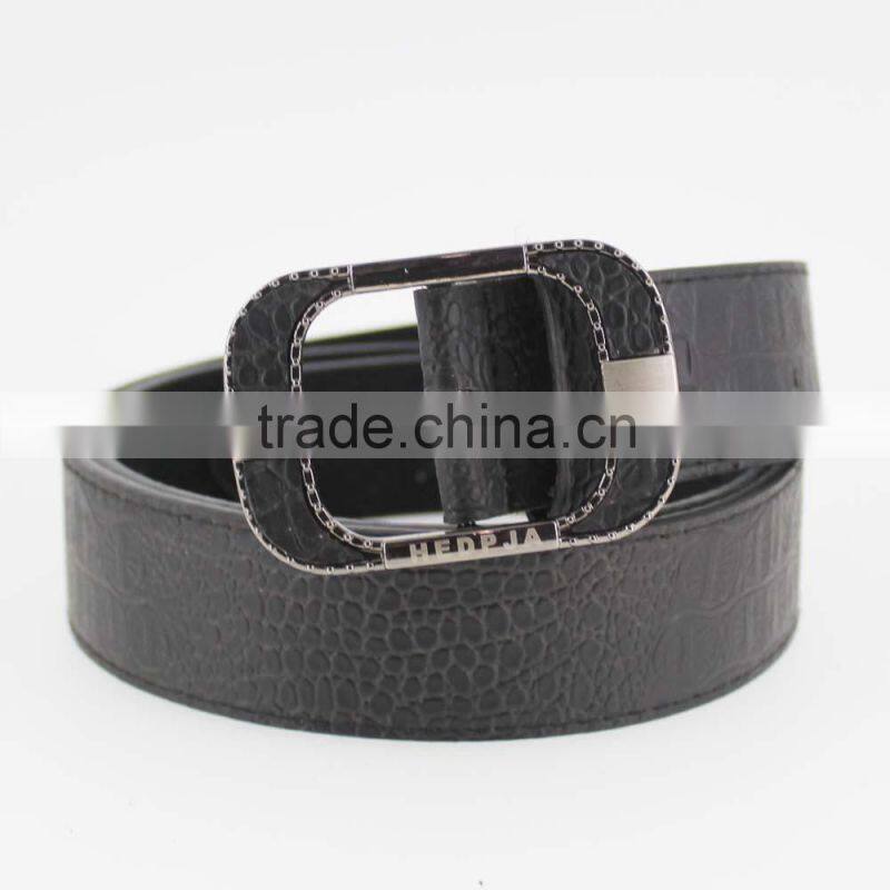 2015 new arrive designer man COROCO PU leather belt for jeans with shiny metal rivet accessories