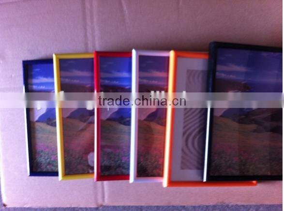PVC plastic photo frame 4x6,5x7,6x8,8x10