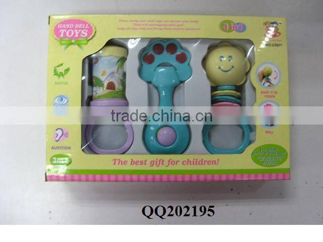 Lovely plastic baby toy rattle