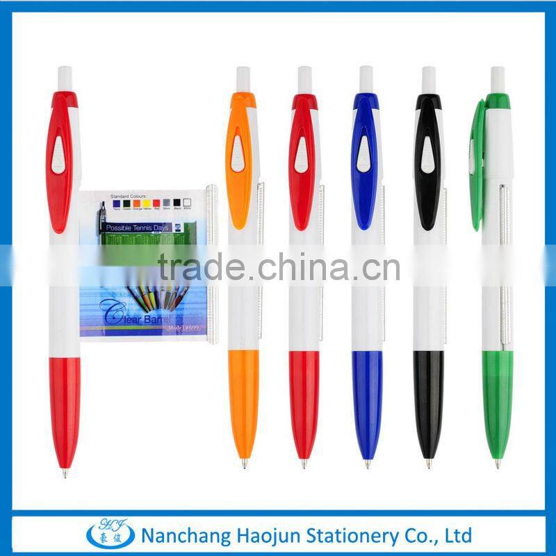 Wholesale OEM Design Advertising Promotional Banner Plastic Ball Pens ,Multicolor Plastic Banner Pen China Supplier