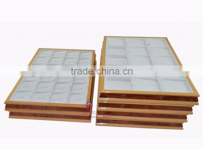 Custom wooden jewelry tray for ring pendant necklace bangle