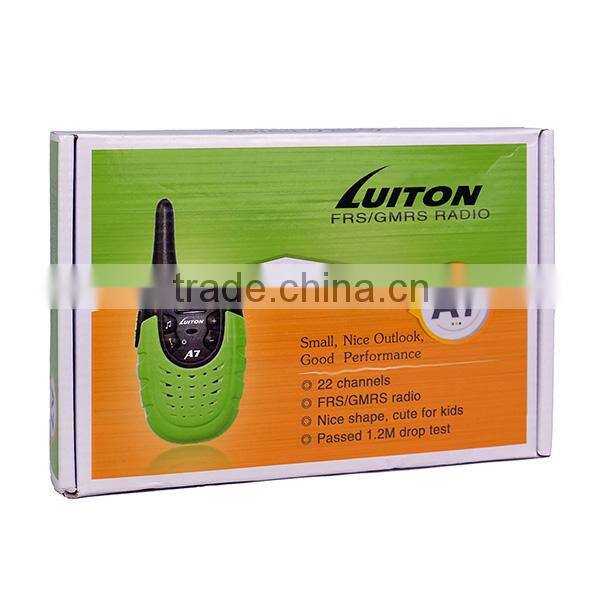 luiton A7 22channels PMR FRS kids toy walkie talkie