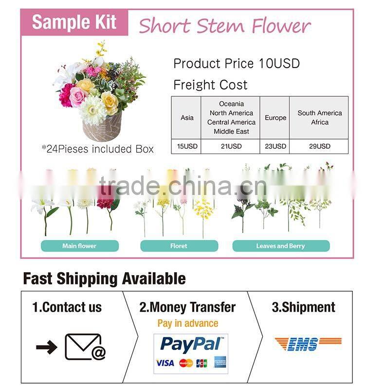 Easy to use and Reliable table decoration Short stem flower at reasonable prices