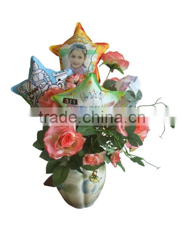 Sublimation photo balloon in heart shape