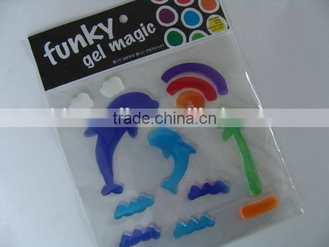 2014 new window gel jelly stickers