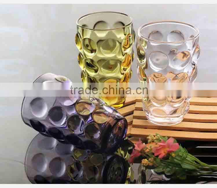 lead-free hand made round color change drinking glass