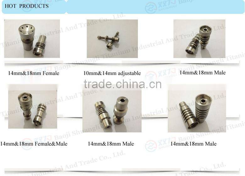 price for highly educated smoking accessories grade 2 domeless titanium nails gr2 female smoking titanium nail for smoking