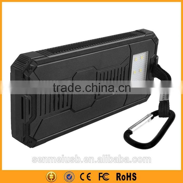 Best Selling Retail Items Solar Panel Backup External Battery 12000mAh