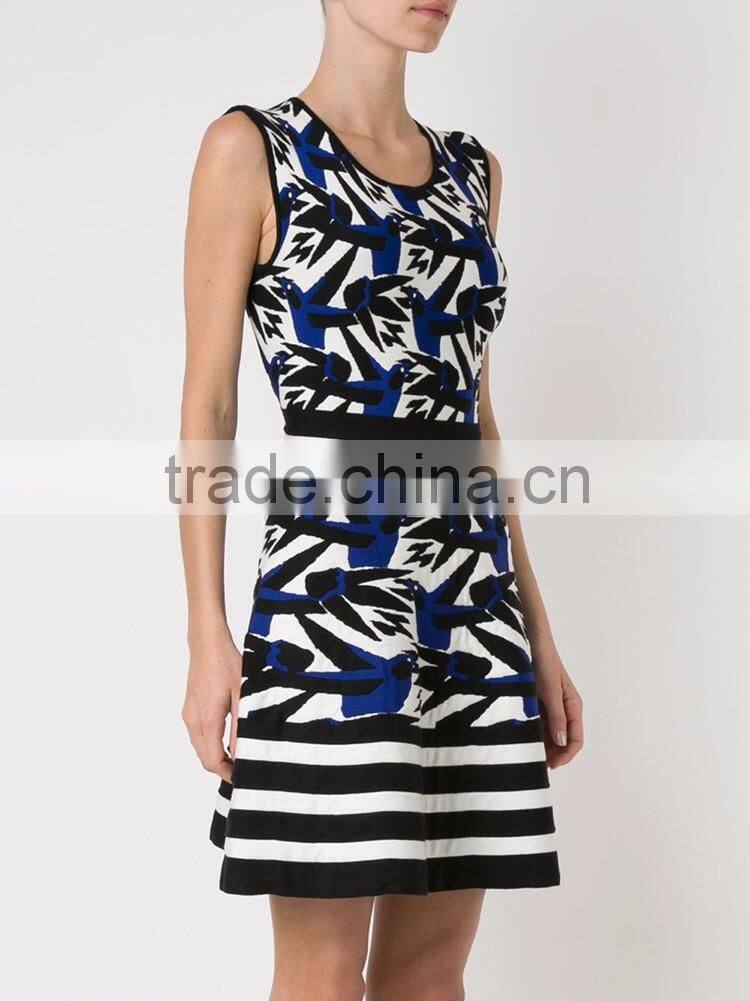 Fashion autumn ladies american office dress, beautiful sleeveless dress