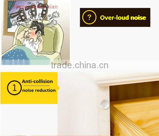 12.7*4.5mm Clear Self Adhesive Silicone Rubber Bumper Sheet To Door Protectors