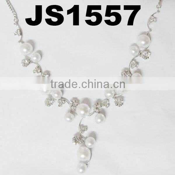 fashion red crystal necklace set for bridal