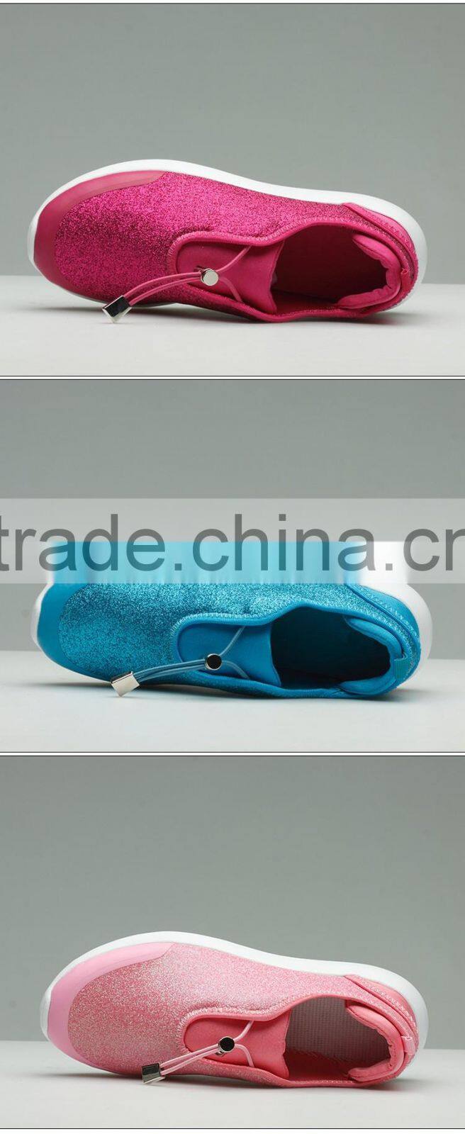 Glitter material shoes women fashion shoes