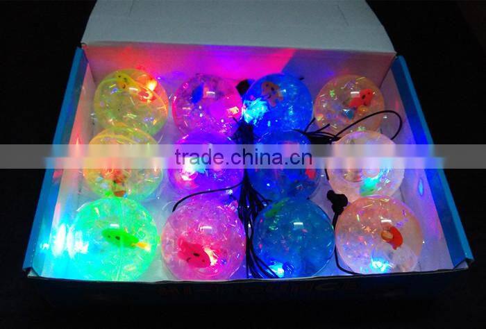 65mm rubber flashing led bouncy ball