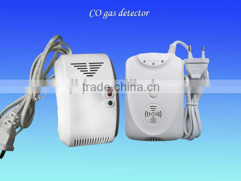 220V operated wired co carbon monoxide detector with exhause fan for home security