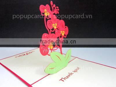 Merry Christmas & little girl 3d pop up card