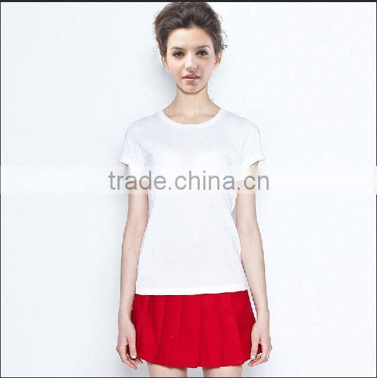 Plain white crew neck t shirt ,Custom soft cotton t shirts for women
