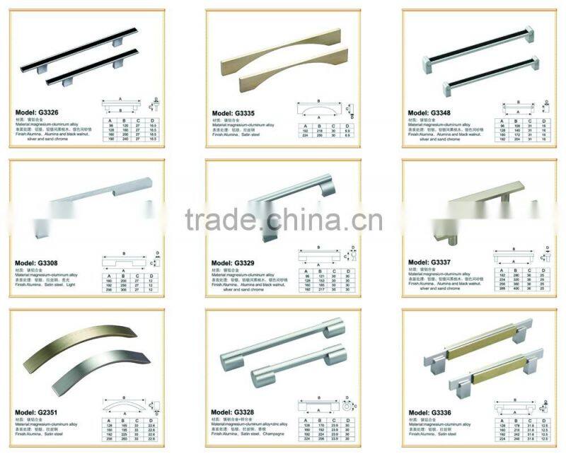Hot Sell Wholesale Waredrobe Aluminum Handles