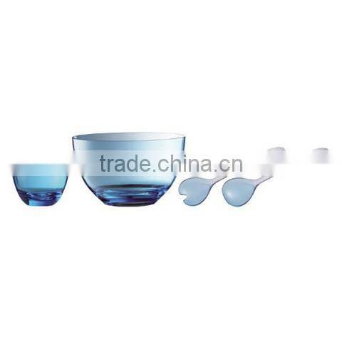 Acrylic Salad Bowl Set with Salad Server