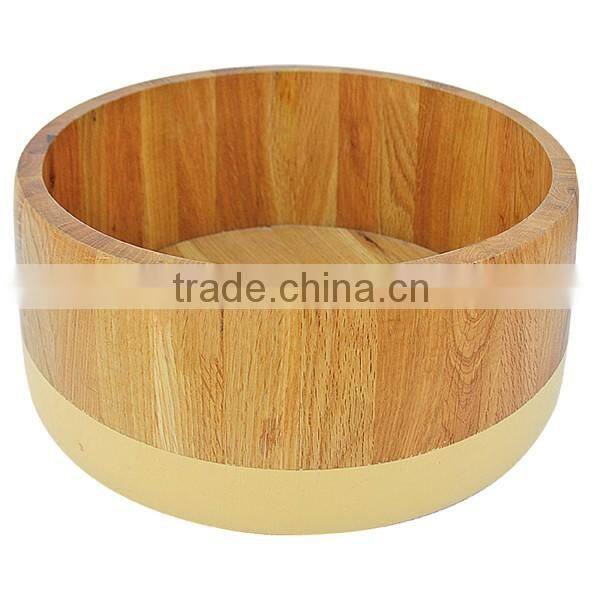 2016 Wholesale FSC High quality small round wooden rice bucket