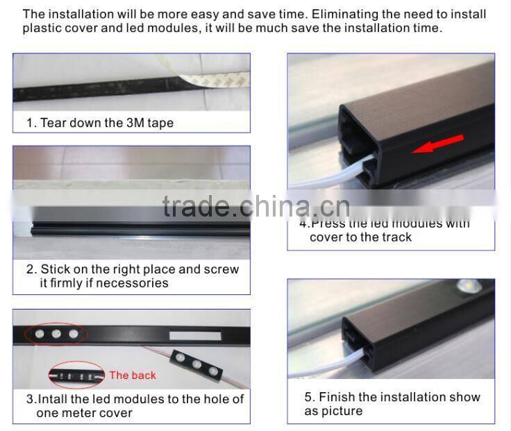 SMD2835 second generation led Window border light for storefront led light glass GLMD103L-UV IP65 DC12V