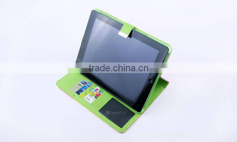 Special tablet case with wood patter pu leather cover hot sell tablet leather case for ipad 5
