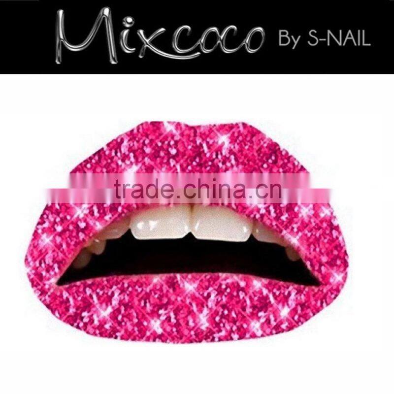 New Fashionable sexy lip country flag temporary tattoo sticker for girls