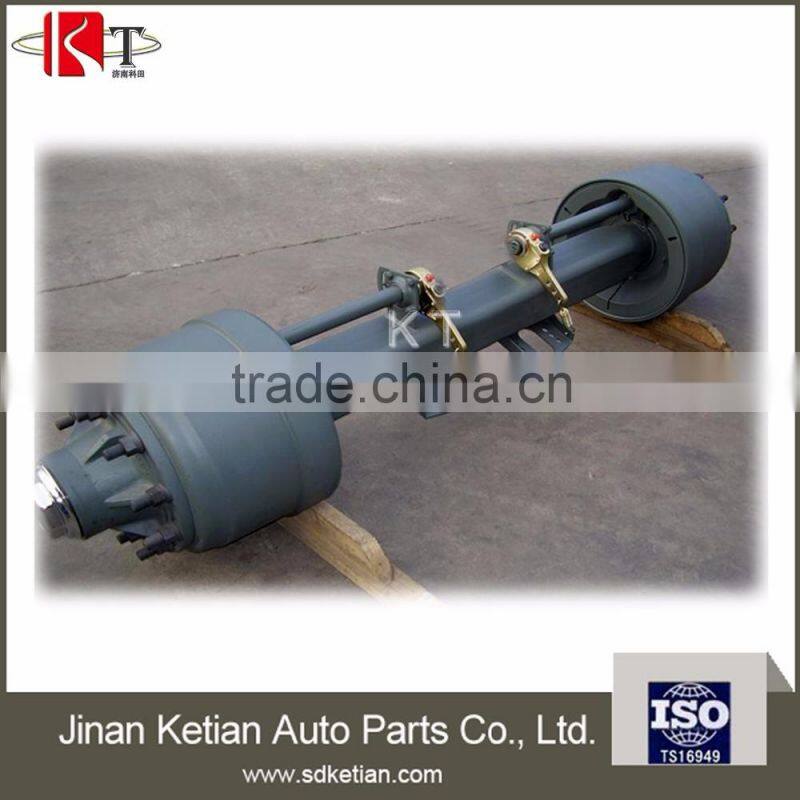 13ton disc type heavy duty trailer axle with square and round tube
