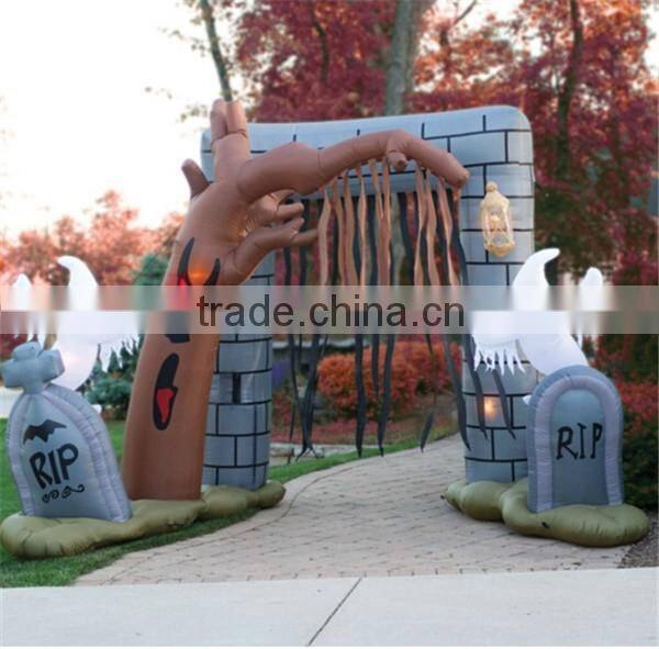 Halloween inflatable arch/ inflatable monster arch/cartoon arch for Halloween