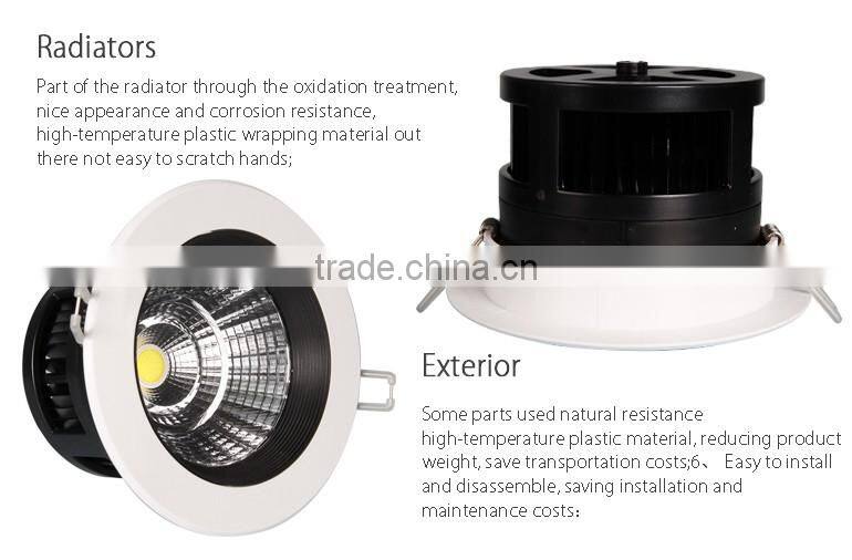 Hot selling ROHS living room 3w 8 inch recessed led down light